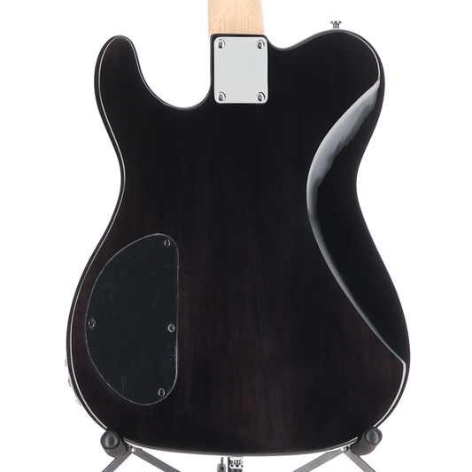 G&L Tribute Series ASAT Deluxe Carved Top Electric Guitar Trans Black (RP) (R43R0)