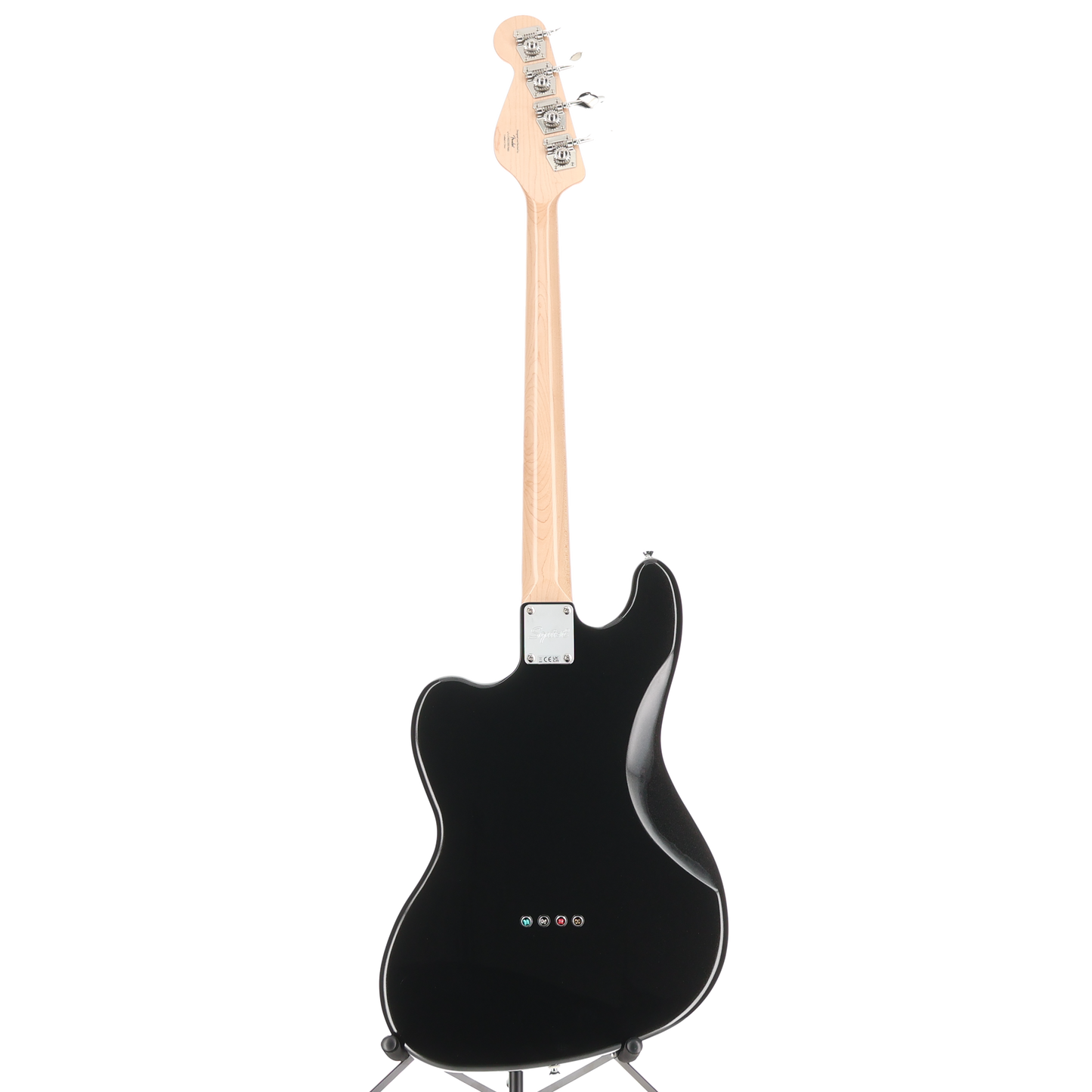 Squier Paranormal Rascal Bass HH Laurel Fingerboard White Pearloid Pickguard Metallic Black (L4) (07480)