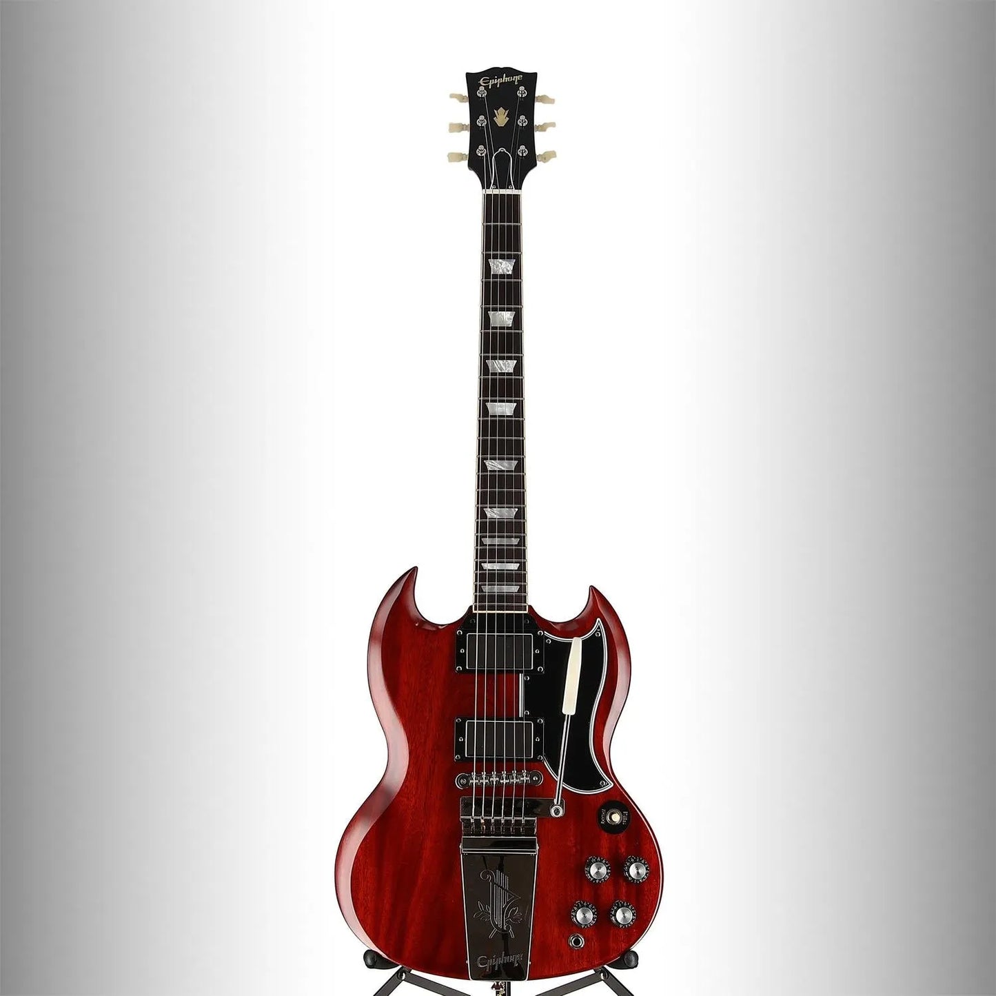 1964 SG Standard Reissue - Cherry Red Modified with Gibson USA Tony Iommi Signature Humbuckers (RC1) (09033)