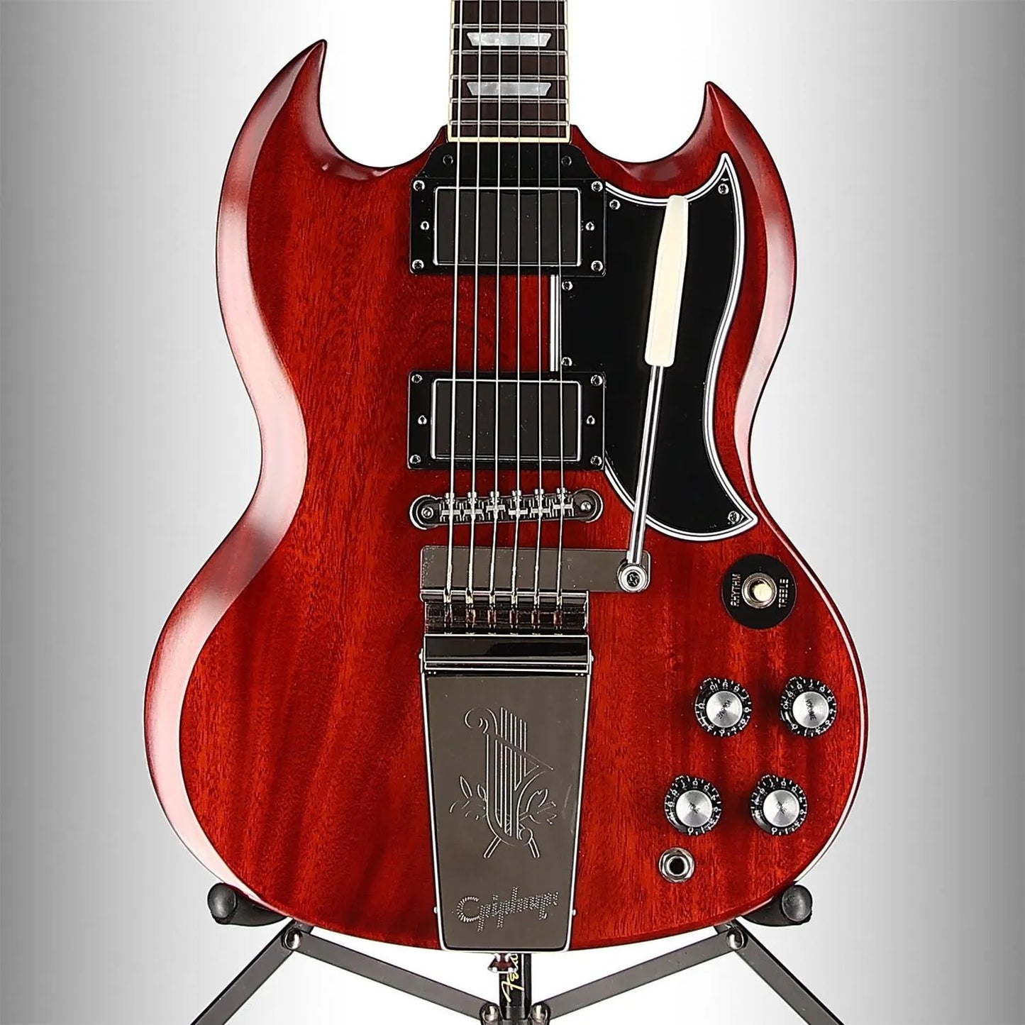 1964 SG Standard Reissue - Cherry Red Modified with Gibson USA Tony Iommi Signature Humbuckers (RC1) (09033)