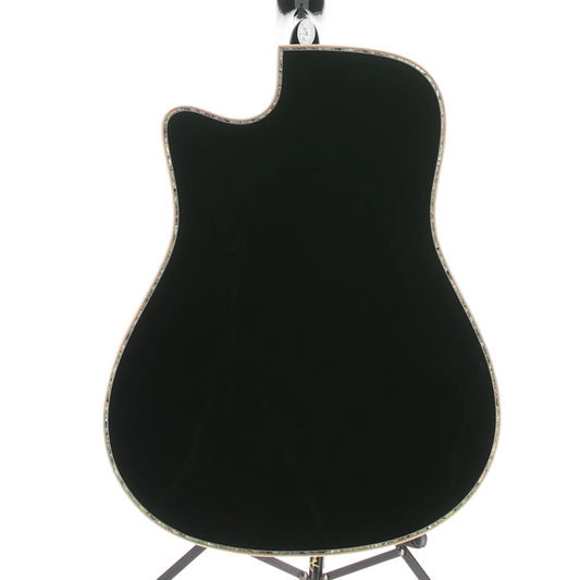 6-string Acoustic-electric with Maple Top, Maple Back and Sides, Mahogany Neck, and Ebony Fingerboard - Black (W3) (00130)