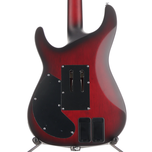 Schecter C-1 Platinum Floyd Rose Sustainer Satin Crimson Red Burst (N13) (79021)