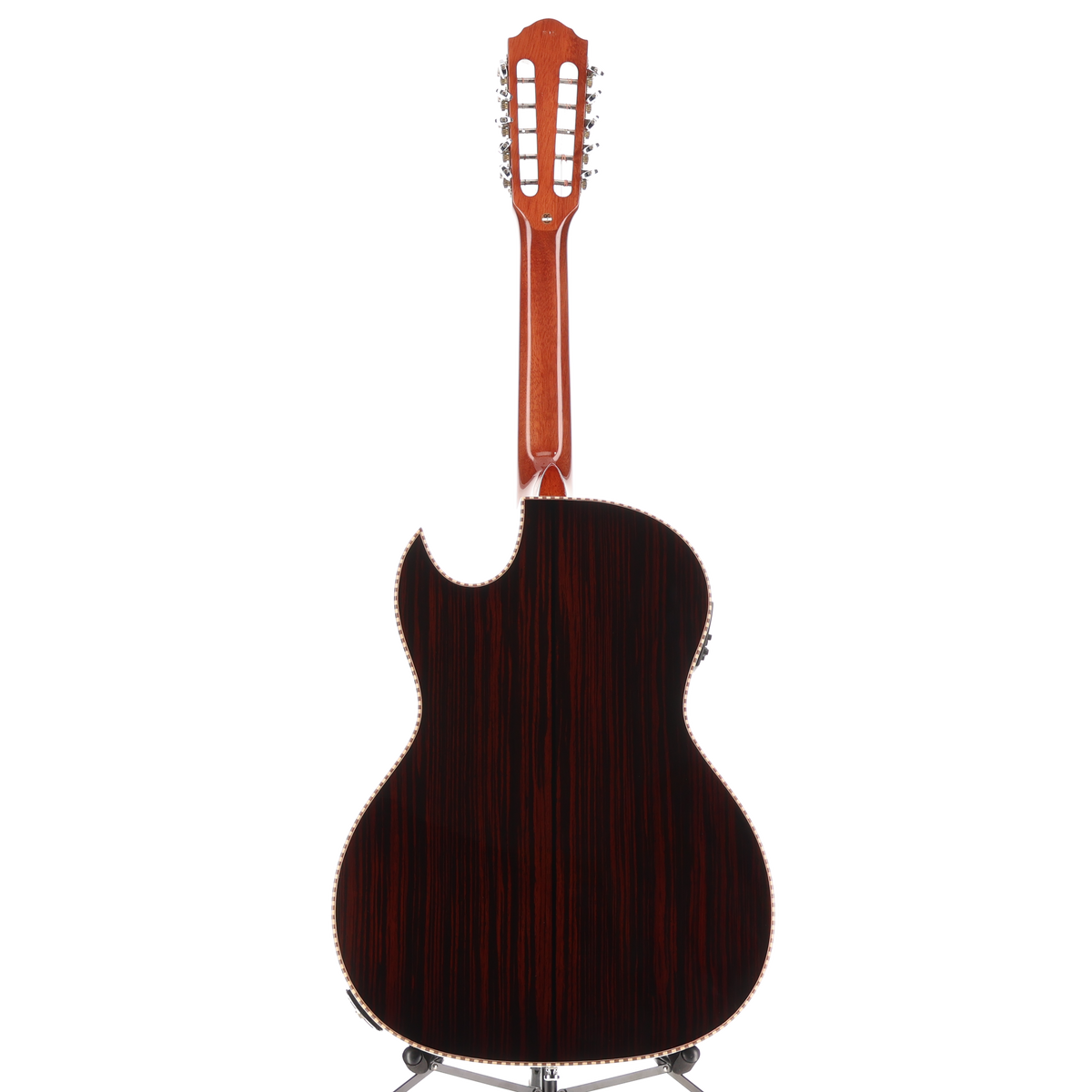 Oscar Schmidt Bajo Quinto A/E Quilt Sapele - Transparent Black (F9) (49083)