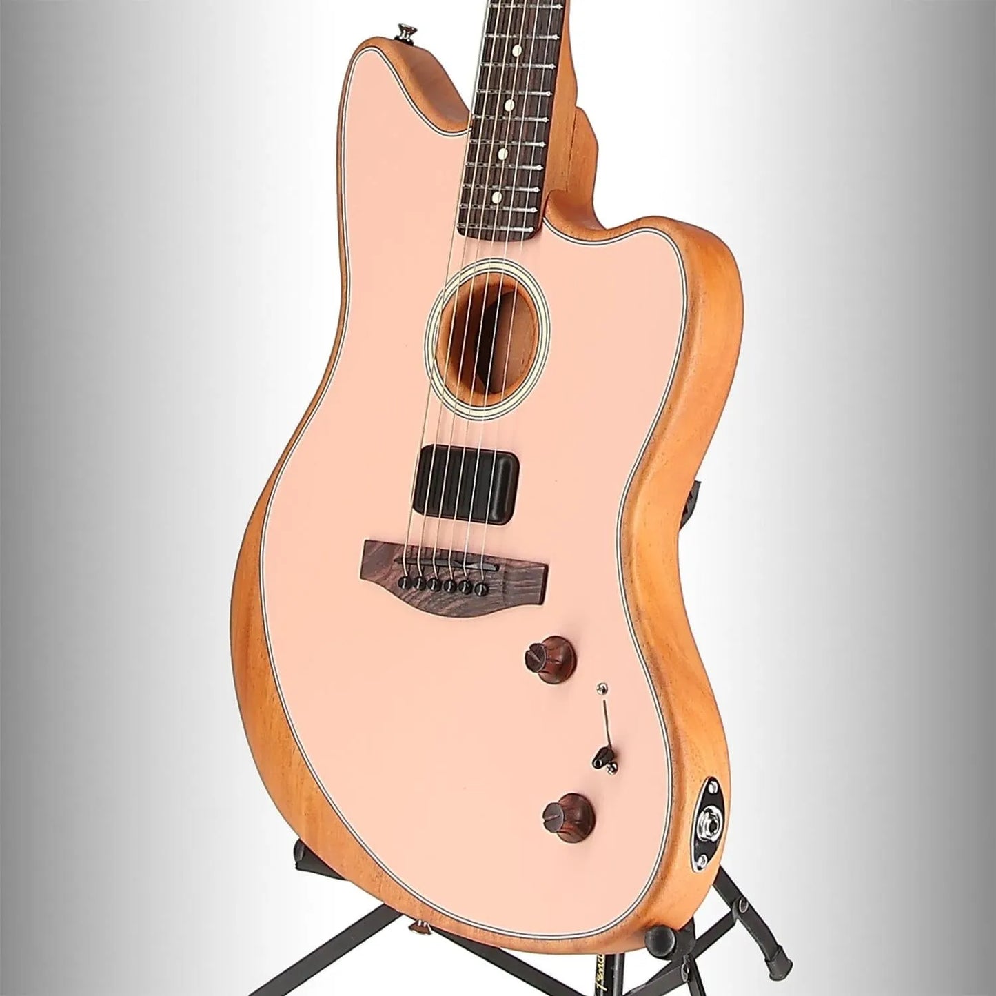 Acoustasonic Player Jazzmaster, Rosewood Fingerboard, Shell Pink (P11) (17447)