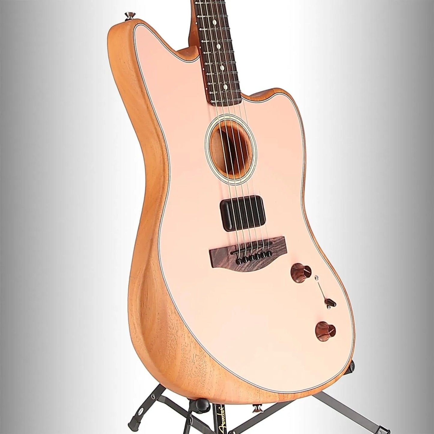 Acoustasonic Player Jazzmaster, Rosewood Fingerboard, Shell Pink (P11) (17447)
