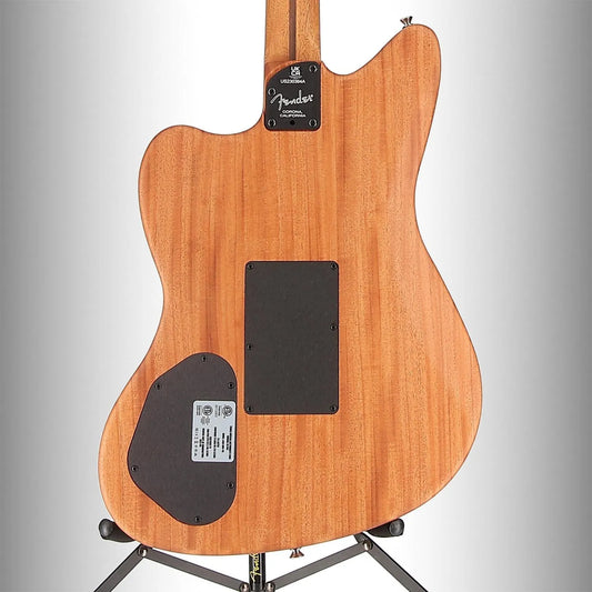 American Acoustasonic Jazzmaster All-Mahogany, Ebony Fingerboard, Natural (A10) (0364A)