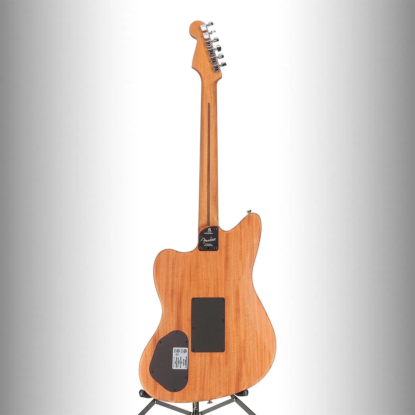 American Acoustasonic Jazzmaster All-Mahogany, Ebony Fingerboard, Natural (A10) (0364A)