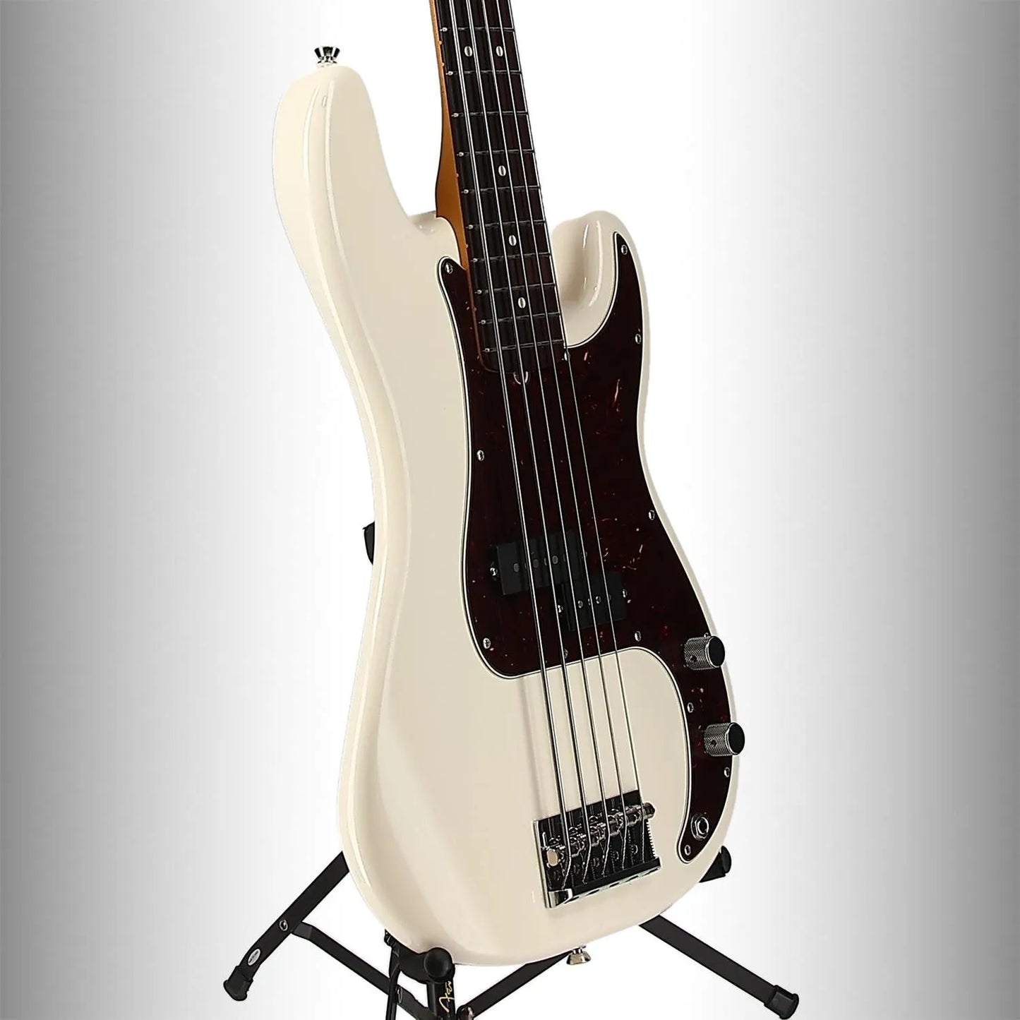 American Professional II Precision Bass V, Rosewood Fingerboard, Olympic White (RC2) (70908)