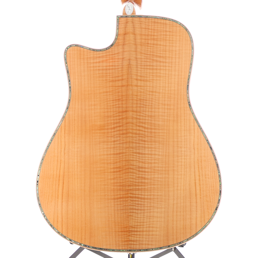 BC Rich 6-string Acoustic-electric with Maple Top, Maple Back and Sides, Mahogany Neck, and Ebony Fingerboard - Flame Maple (P) (00034)