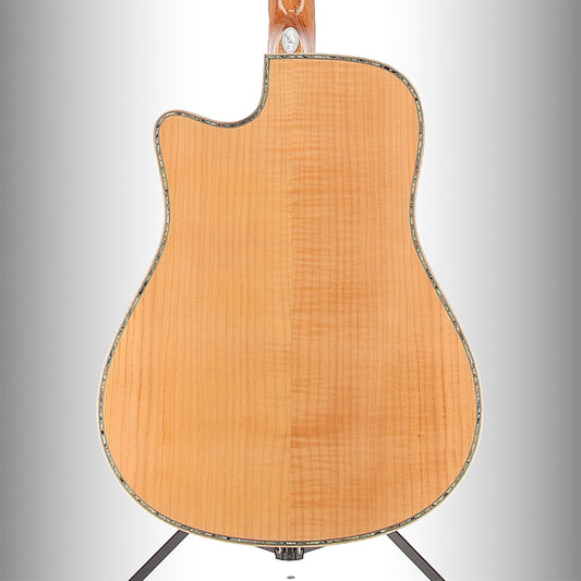 BC Rich 6-string Acoustic-electric with Maple Top, Maple Back and Sides, Mahogany Neck, and Ebony Fingerboard - Flame Maple (S1) (00053)