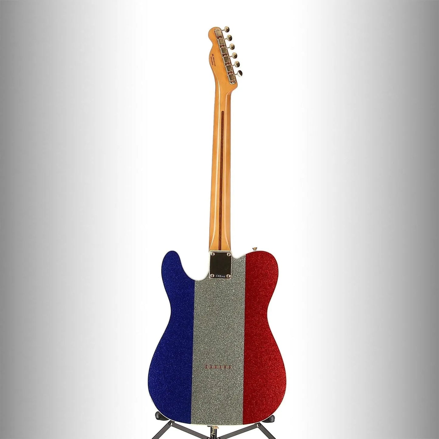Buck Owens Telecaster, Maple Fingerboard, Red, Silver and Blue Sparkle (F6) (57658)
