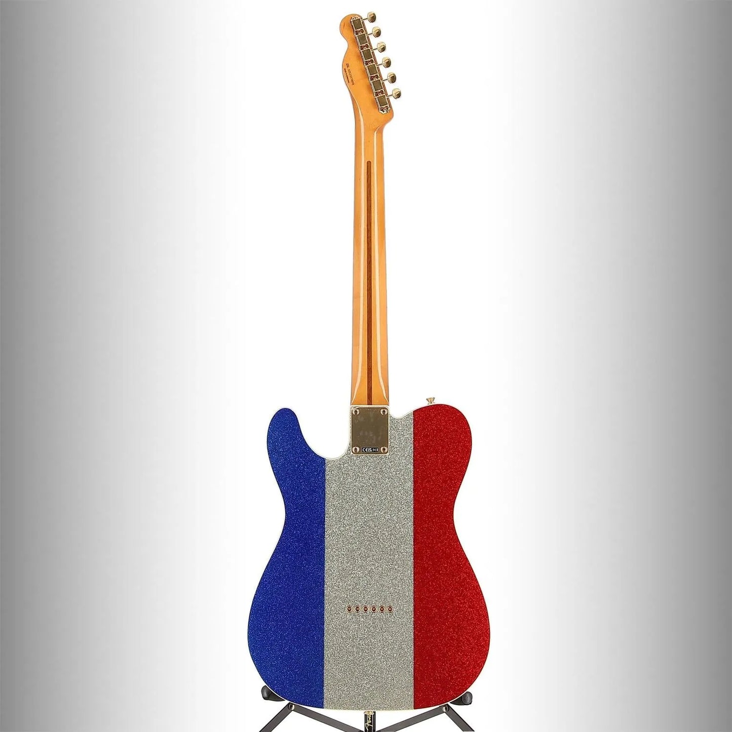 Buck Owens Telecaster, Maple Fingerboard, Red, Silver and Blue Sparkle (L8) (70098)