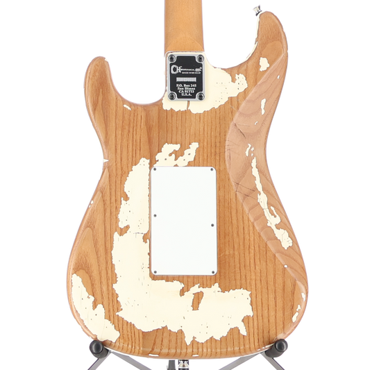 Charvel Henrik Danhage Limited Edition Signature Pro-Mod So-Cal Style 1 HS FR M, Maple Fingerboard, White Relic (G10) (42580)