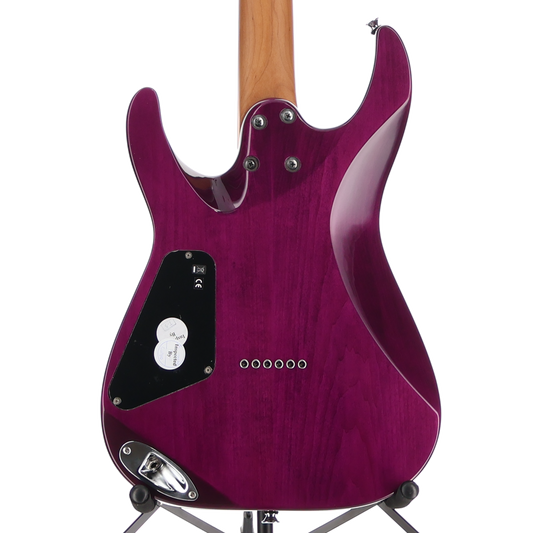 Charvel Pro-Mod Plus DK24 HH HT EB QM, Ebony Fingerboard, Violet Radiance (RP) (00271)