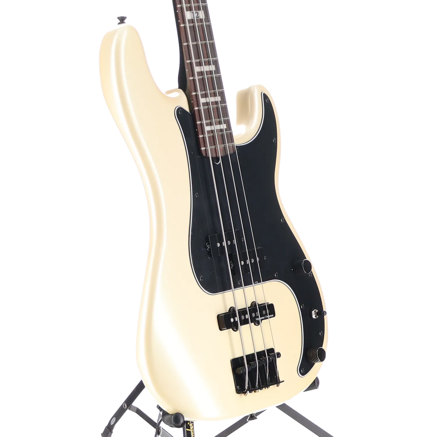 Duff McKagan Deluxe Precision Bass, Rosewood Fingerboard, White Pearl (J8) (01158)