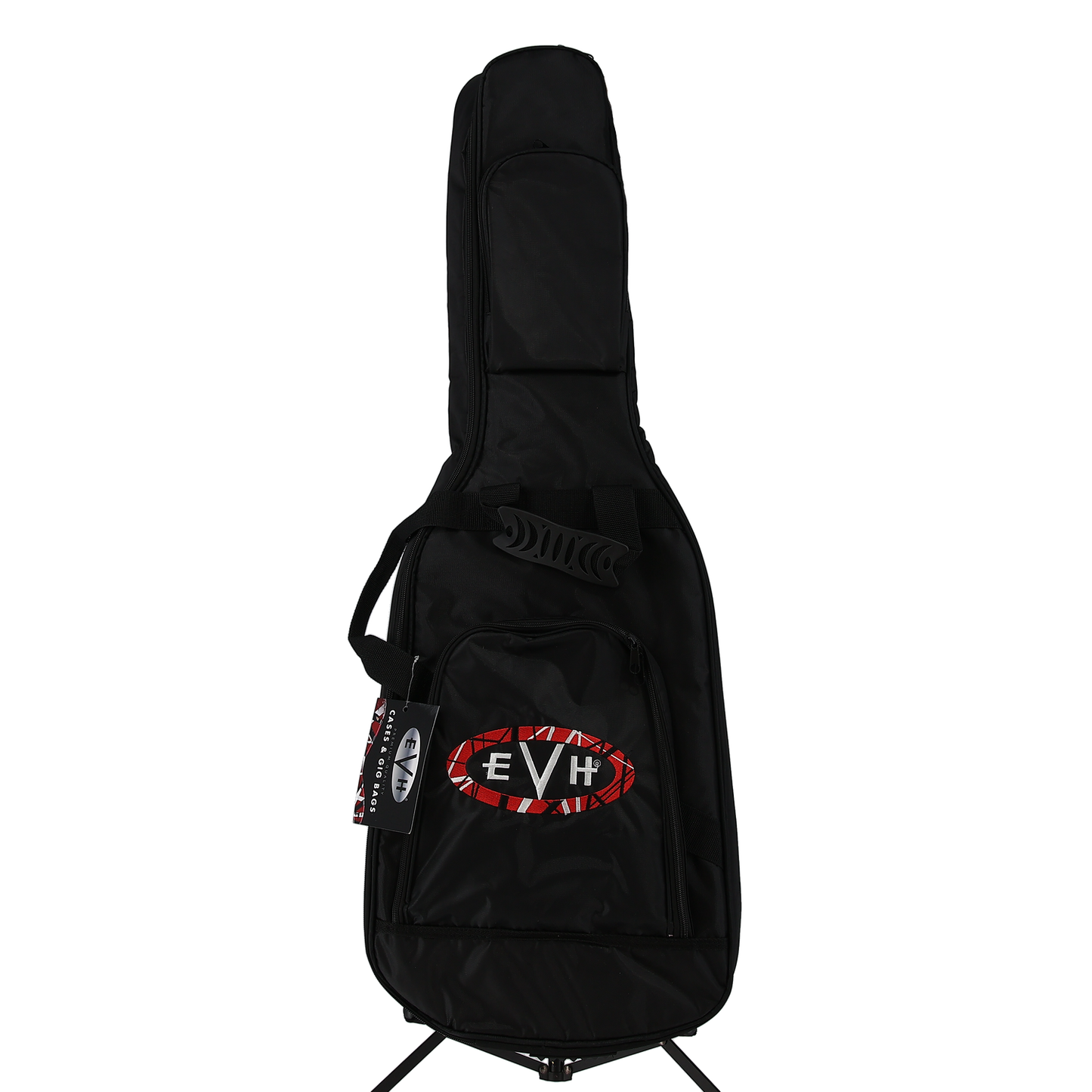 EVH EVH Striped Series Circles, Maple Fingerboard, White and Black (S10) (00876)