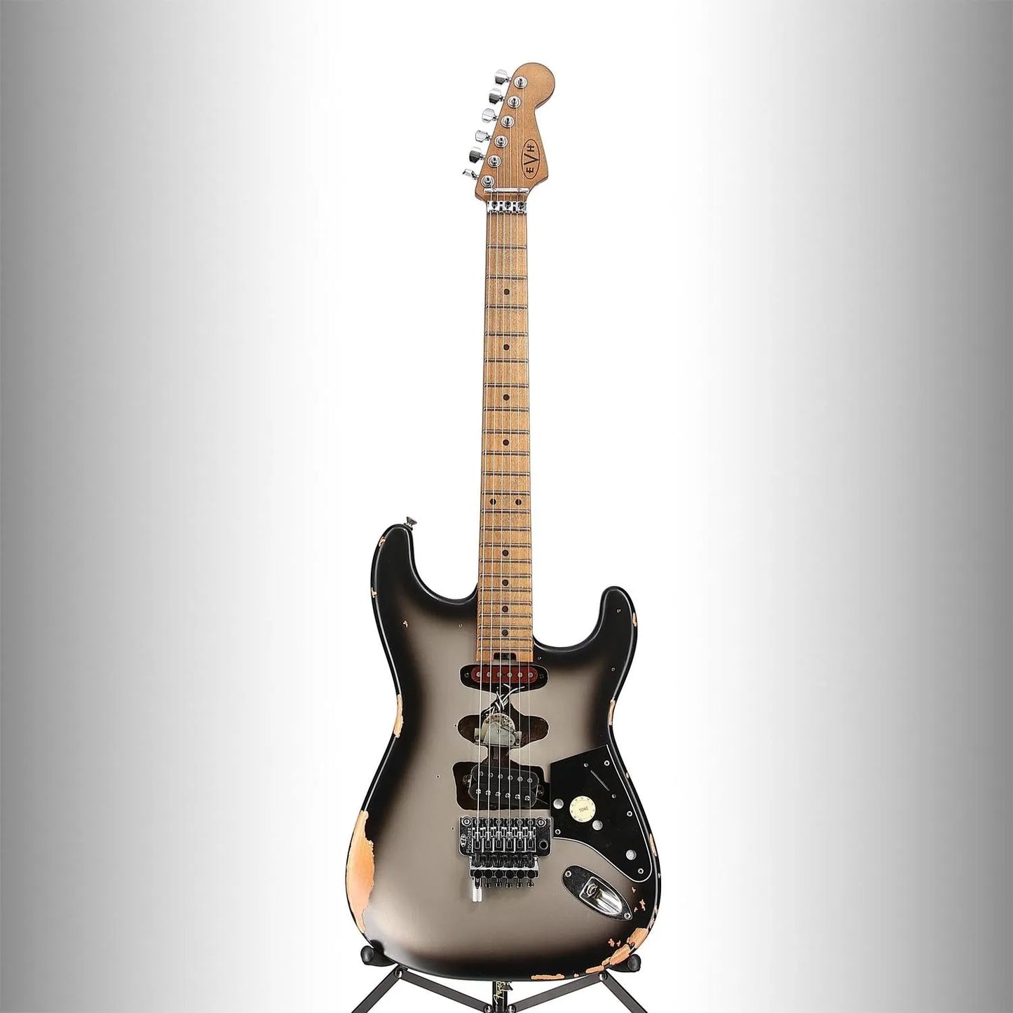 EVH Limited Edition Frankenstein Relic Series, Maple Fingerboard, Silverburst (F1) (14926)