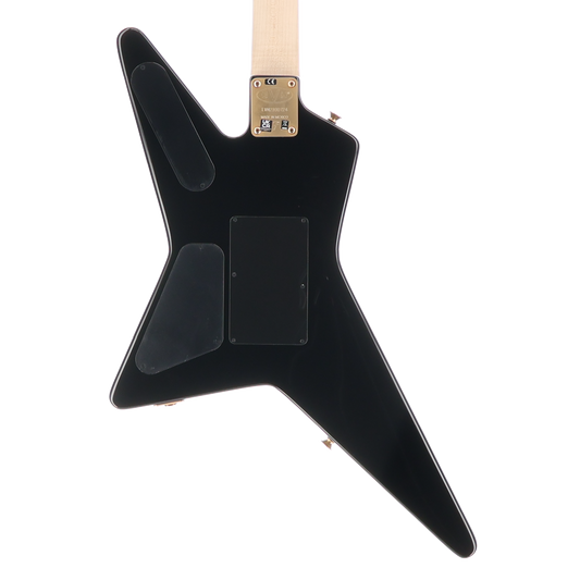 EVH Limited Edition Star, Ebony Fingerboard with Gold Hardware - Black and Gold Custom Paint (A1) (00724)