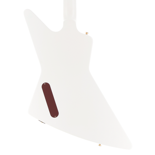 Epiphone 1958 Korina Explorer - Inspired by Gibson - White Custom Paint with Burstbucker Set (RC2) (79159)