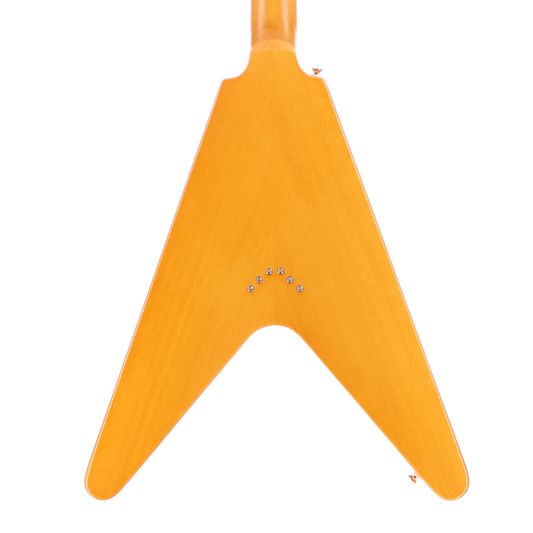 Epiphone 1958 Korina Flying V Inspired by Gibson Natural with Seymour Duncan 59 and Pearly Gates Pickup Mod, Black Pickguard (I2) (79164)