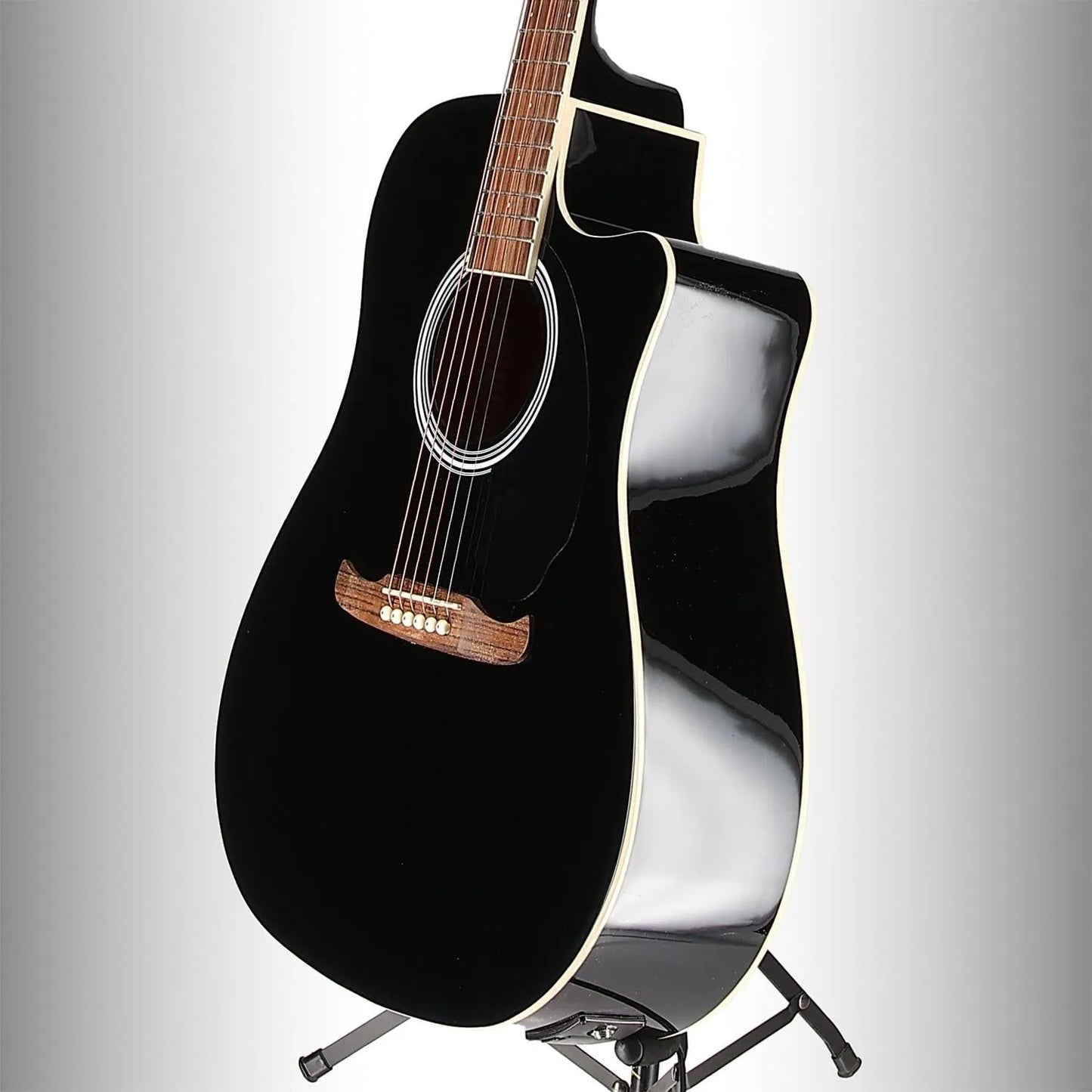 FA-125CE Dreadnought, Walnut Fingerboard, Black (OA12) (09387)