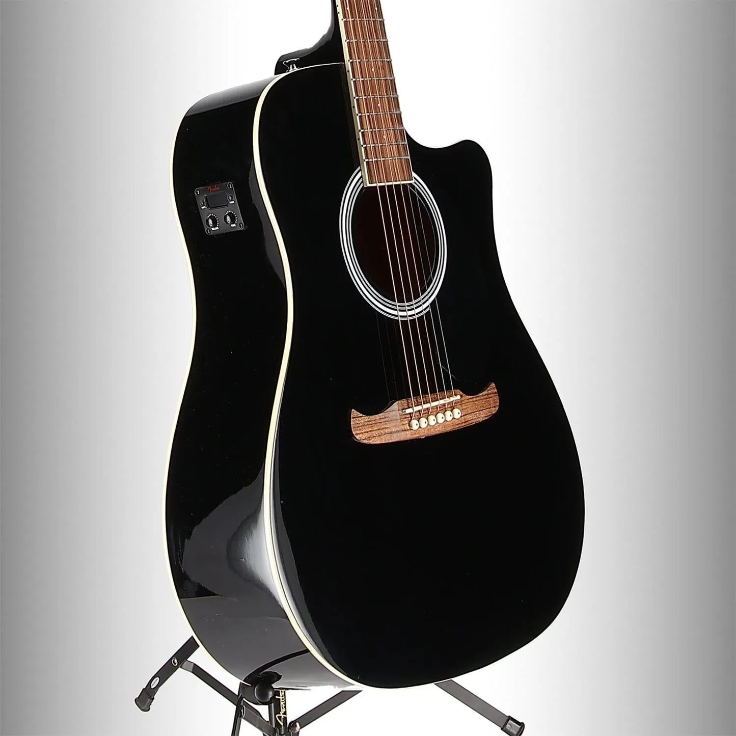 FA-125CE Dreadnought, Walnut Fingerboard, Black (OA12) (09387)