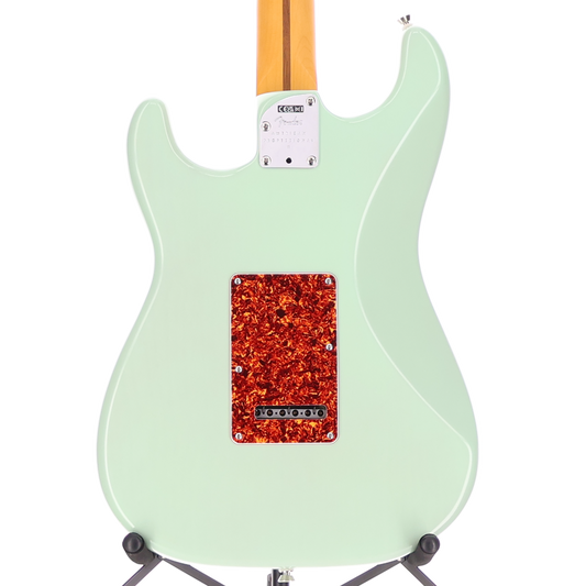 Fender American Professional II Stratocaster Thinline Rosewood Fingerboard Transparent Surf Green (AA11) (09877)