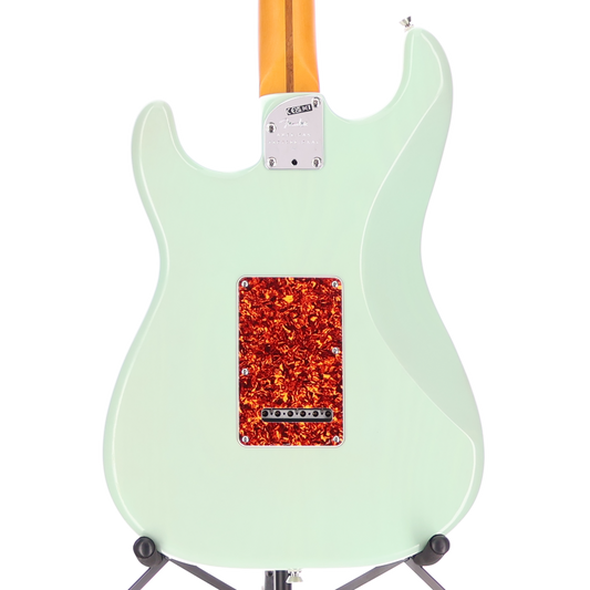 Fender American Professional II Stratocaster Thinline, Rosewood Fingerboard, Transparent Surf Green (L6) (17579)
