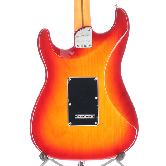 Fender American Ultra Luxe Stratocaster, Plasma Red Burst, Stage Ready (RC4) (06170)