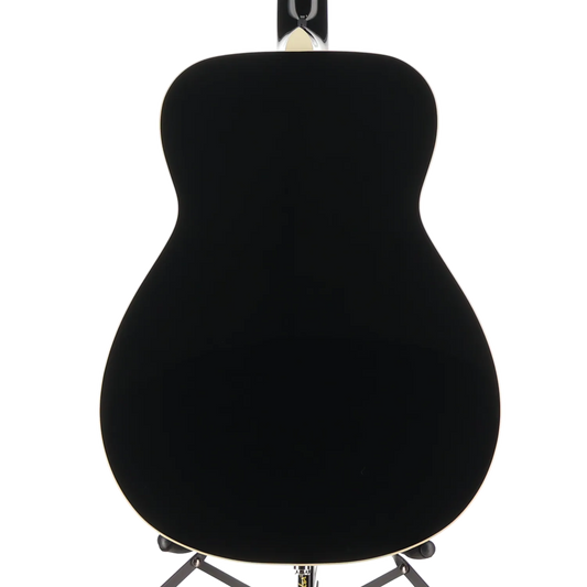 Fender California Vintage Malibu with Case, Gold Pickguard, Matching Headstock, Black (F6) (06570)