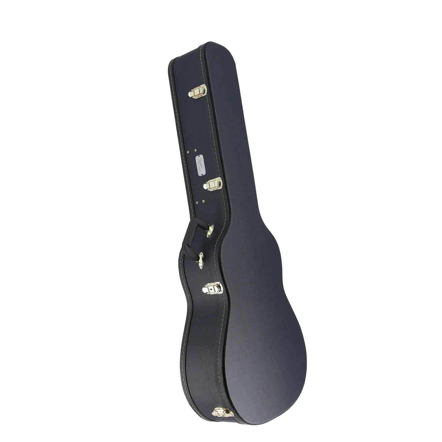 Fender California Vintage Malibu with Case, Gold Pickguard, Matching Headstock, Black (F6) (06570)