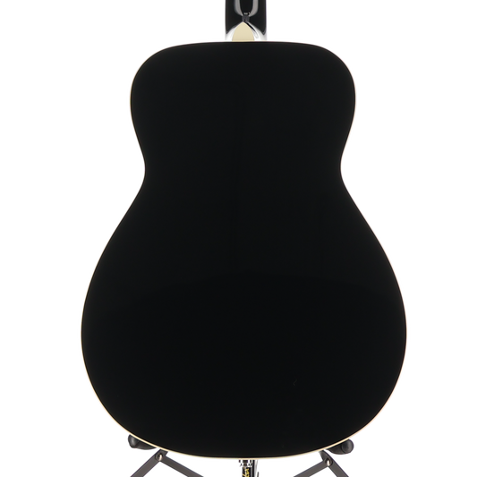 Fender California Vintage Malibu with Case, Gold Pickguard, Matching Headstock, Black (F7) (05420)