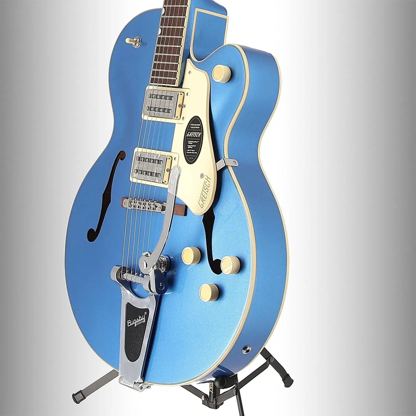 G2420T Streamliner Hollow Body with Bigsby, Laurel Fingerboard, Broad'Tron BT-3S Pickups, Fairlane Blue (A7) (06335)