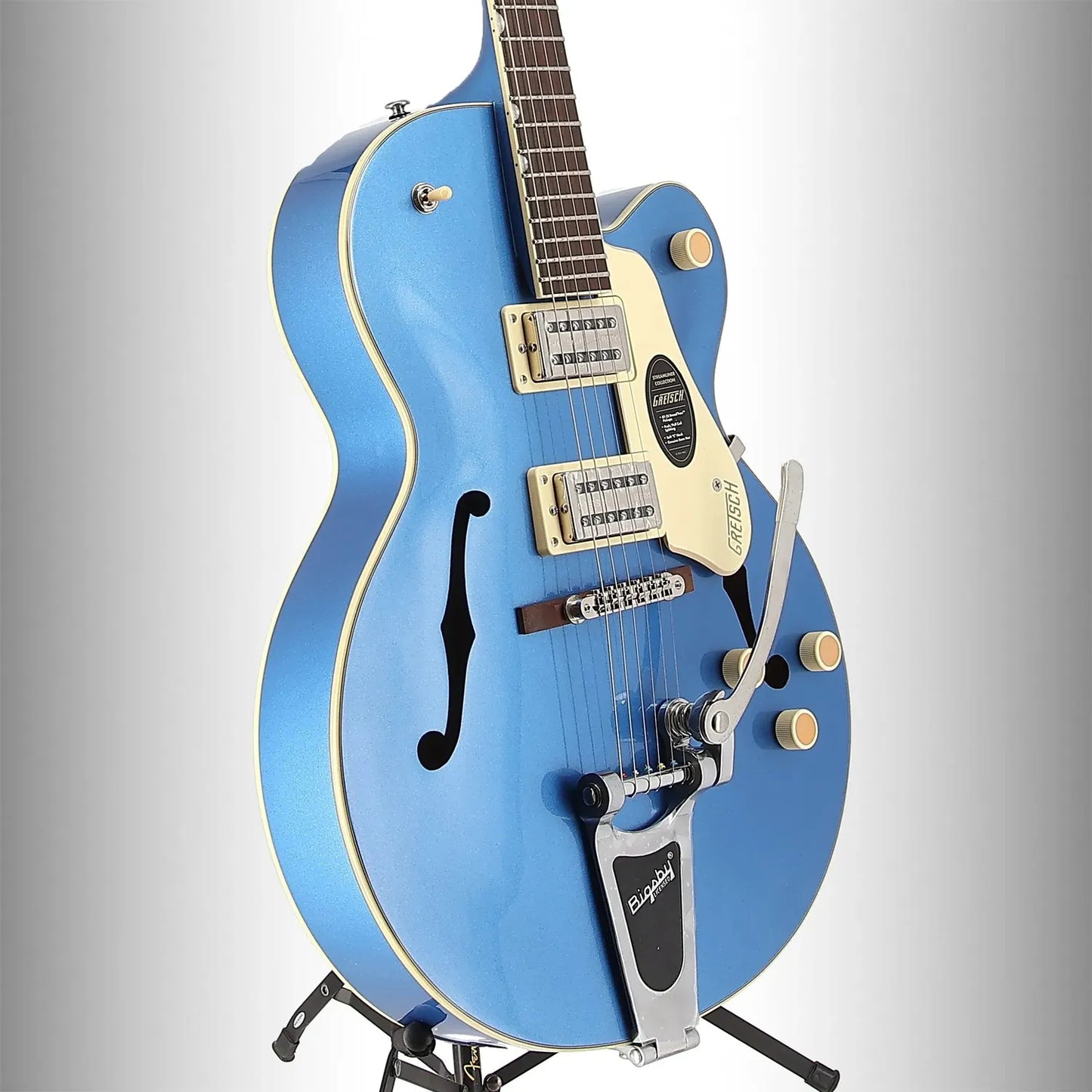 G2420T Streamliner Hollow Body with Bigsby, Laurel Fingerboard, Broad'Tron BT-3S Pickups, Fairlane Blue (A7) (06335)