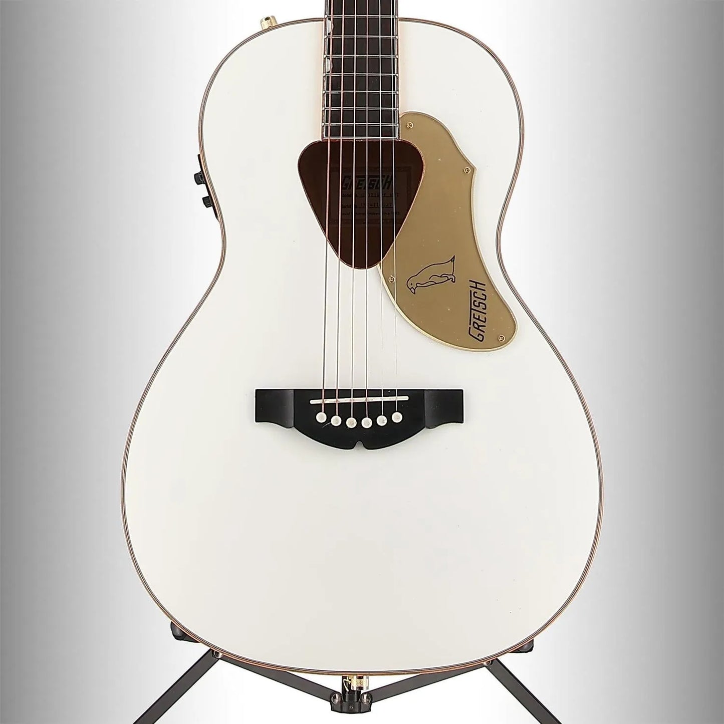 G5021WPE Rancher Penguin Parlor Acoustic/Electric, Fishman Pickup System, White (A11) (00277)