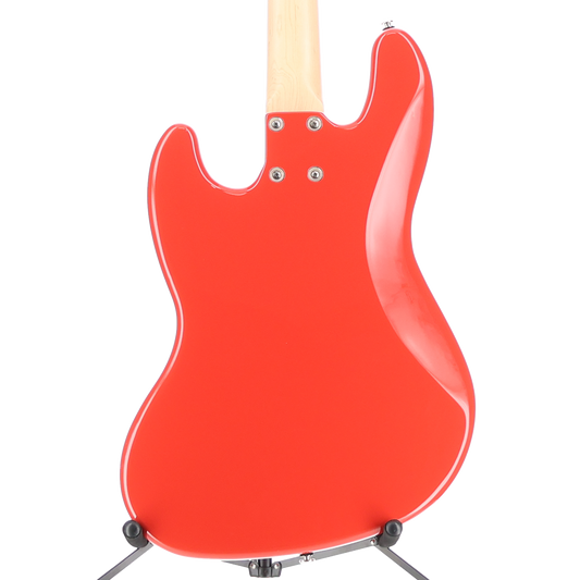 G&L Fullerton Deluxe JB 4 Electric Bass - Block Inlay - Fullerton Red (RC2) (04098)