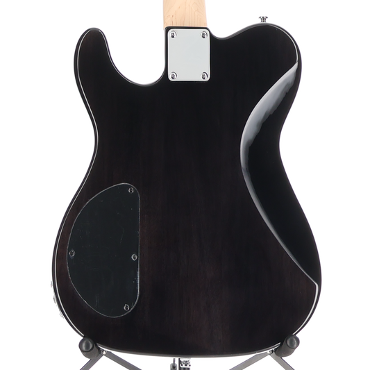 G&L Tribute Series ASAT Deluxe Carved Top Electric Guitar Trans Black (RP) (R43R0)