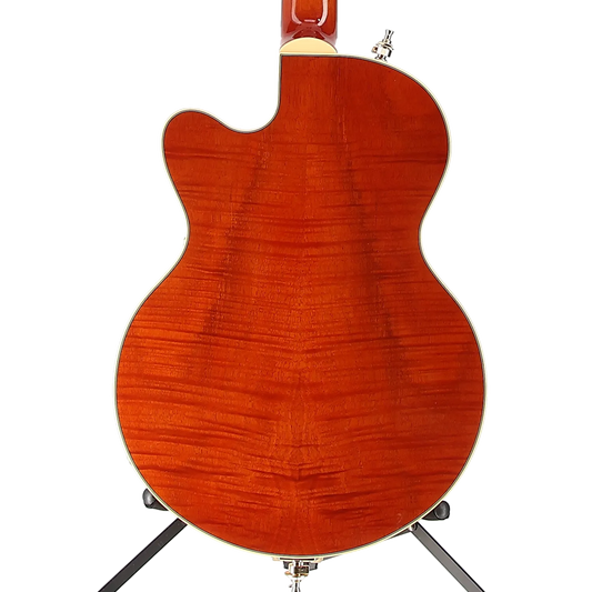 Gretsch Electromatic LTD Flame Okoume Broadkaster Jr. Single-Cut Bigsby, Rosewood Fingerboard, Roundup Orange (ED9) (50204)