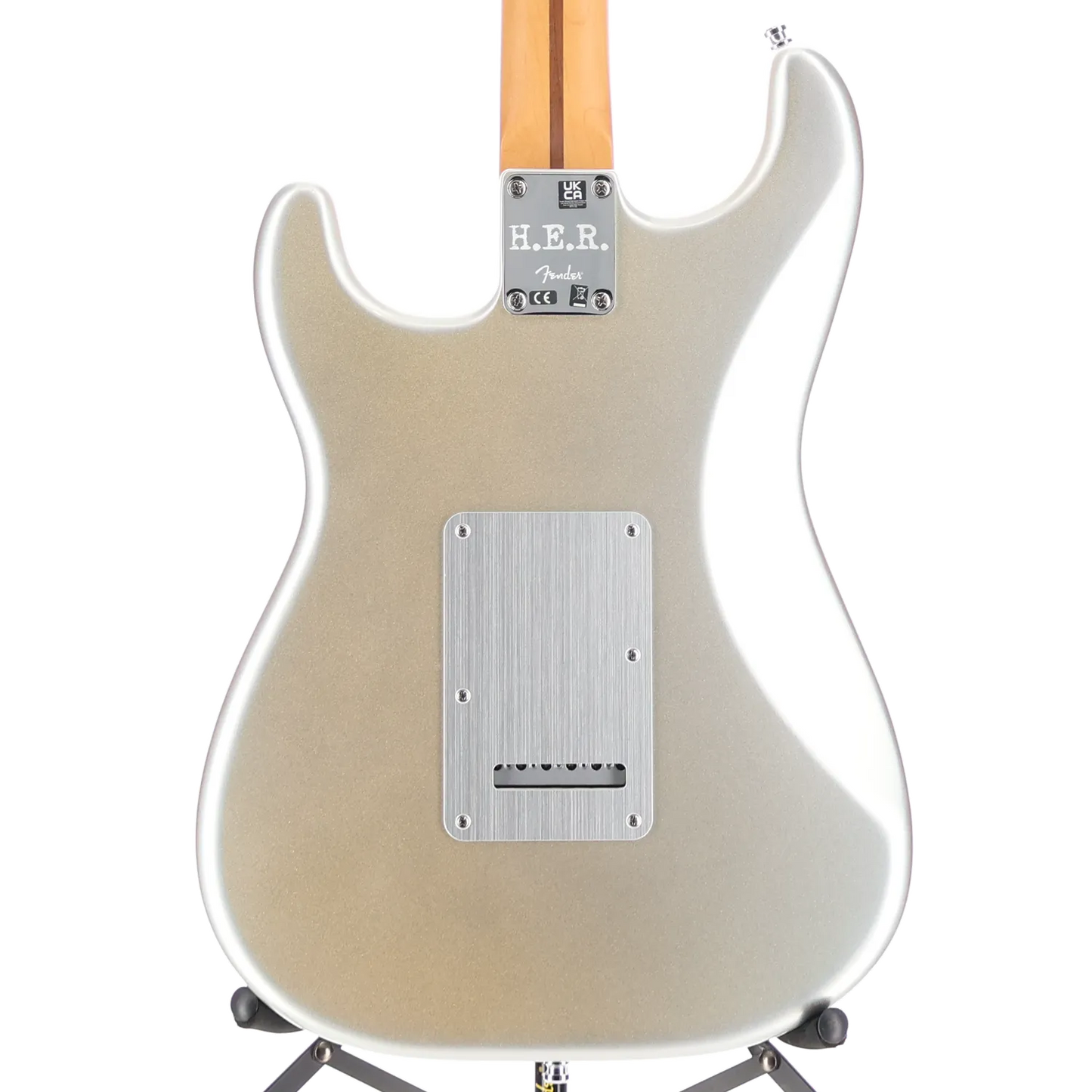 H.E.R. Stratocaster, Maple Fingerboard, Chrome Glow (J1) (66603)