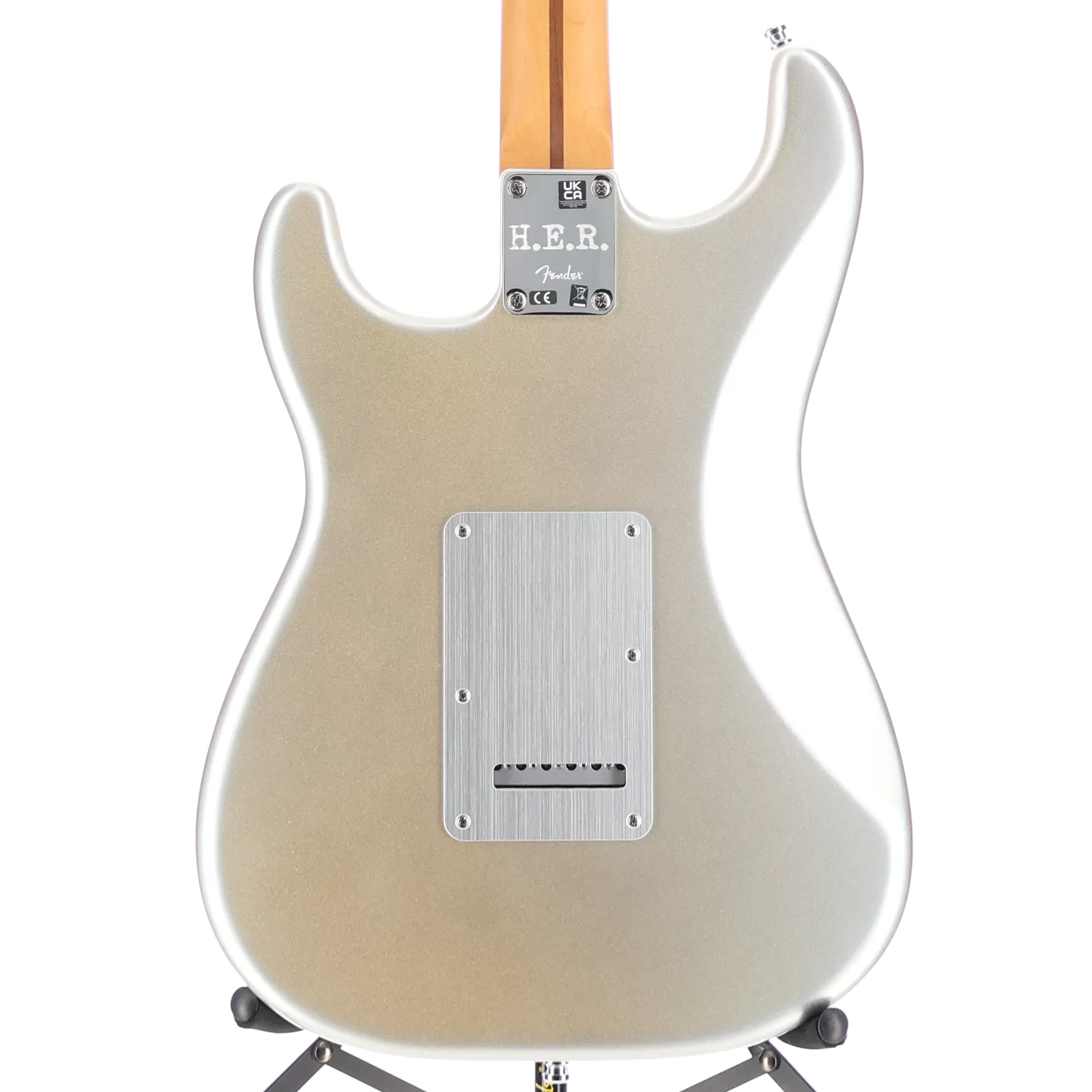 H.E.R. Stratocaster, Maple Fingerboard, Chrome Glow (J1) (66603)