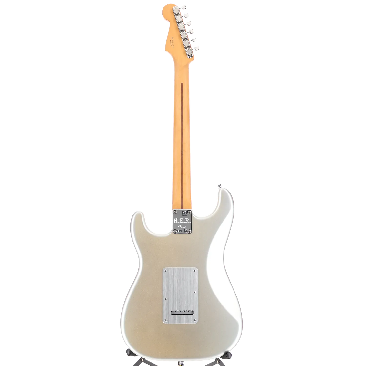 H.E.R. Stratocaster, Maple Fingerboard, Chrome Glow (J1) (66603)