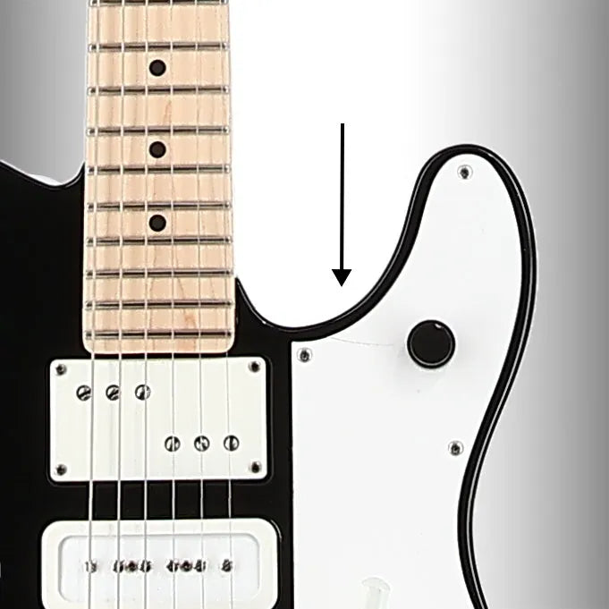 Jack White Triplecaster, Maple Fingerboard, Black (BB13) (41005)