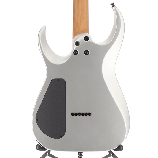 Jackson Custom Shop USA Signature Misha Mansoor Juggernaut HT6, Caramelized Flame Maple Fingerboard, Satin Silver (X5) (10822)