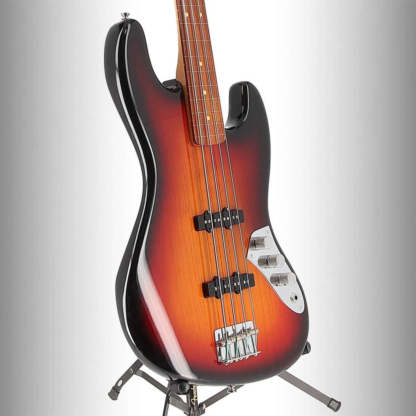 Jaco Pastorius Jazz Bass, Fretless, Pau Ferro Fingerboard, 3-Color Sunburst (RC1) (03569)