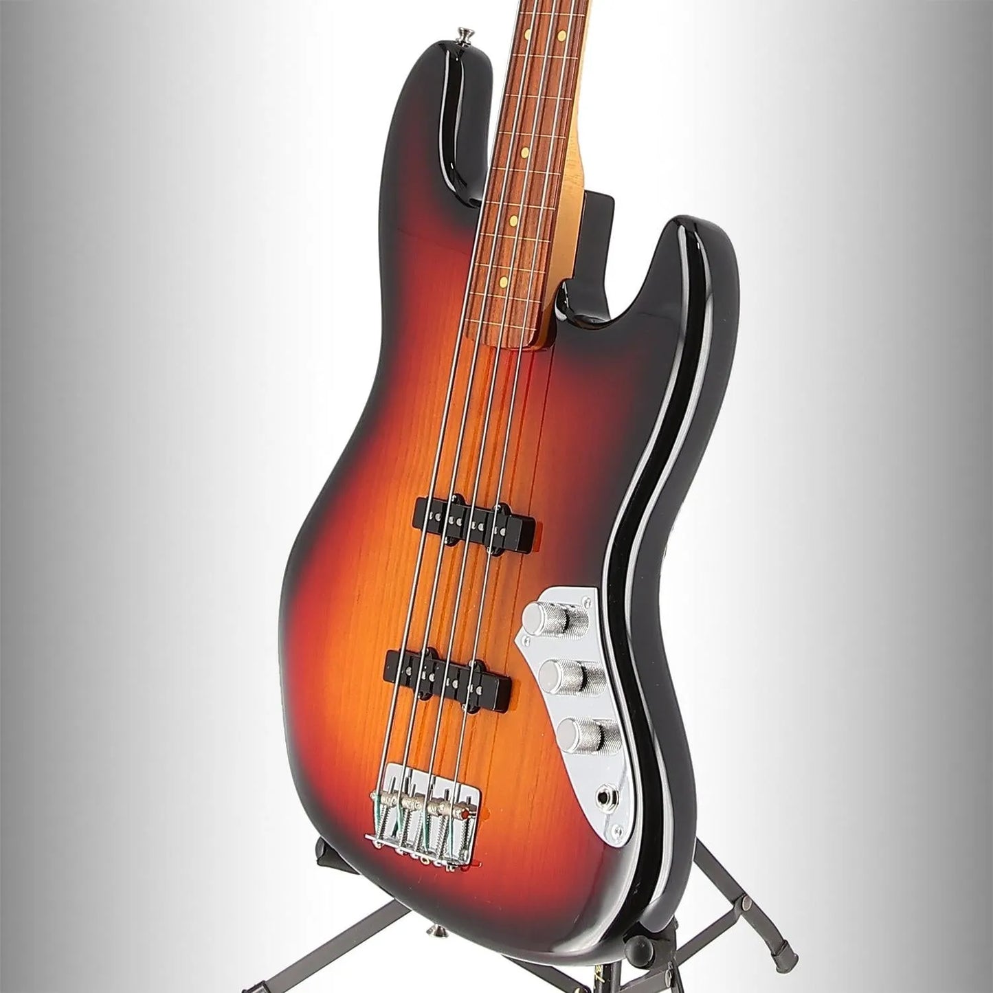 Jaco Pastorius Jazz Bass, Fretless, Pau Ferro Fingerboard, 3-Color Sunburst (RC1) (03569)