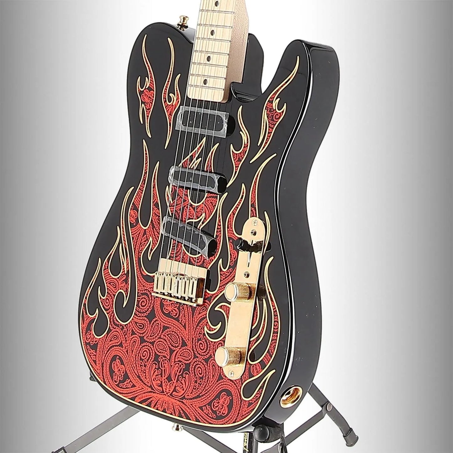 James Burton Telecaster, Maple Fingerboard, Red Paisley Flames (W6) (14469)
