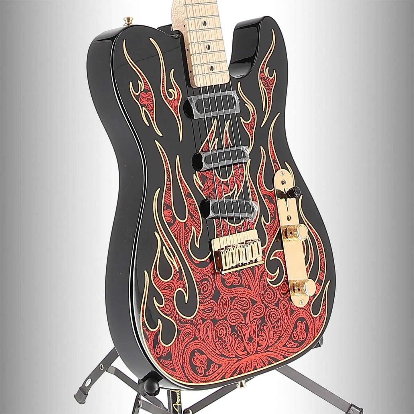 James Burton Telecaster, Maple Fingerboard, Red Paisley Flames (W6) (14469)