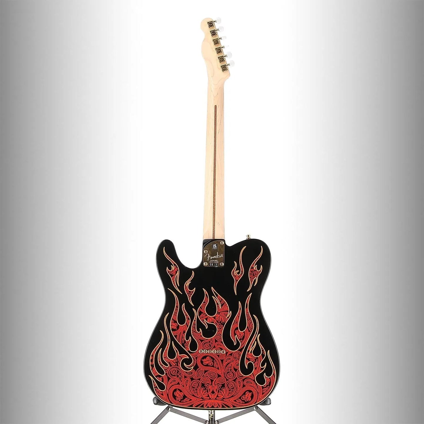 James Burton Telecaster, Maple Fingerboard, Red Paisley Flames (W6) (14469)