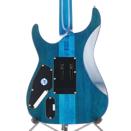 LTD MH-1000 - Quilt Maple Deluxe Electric Guitar Black Ocean (L12) (71982)
