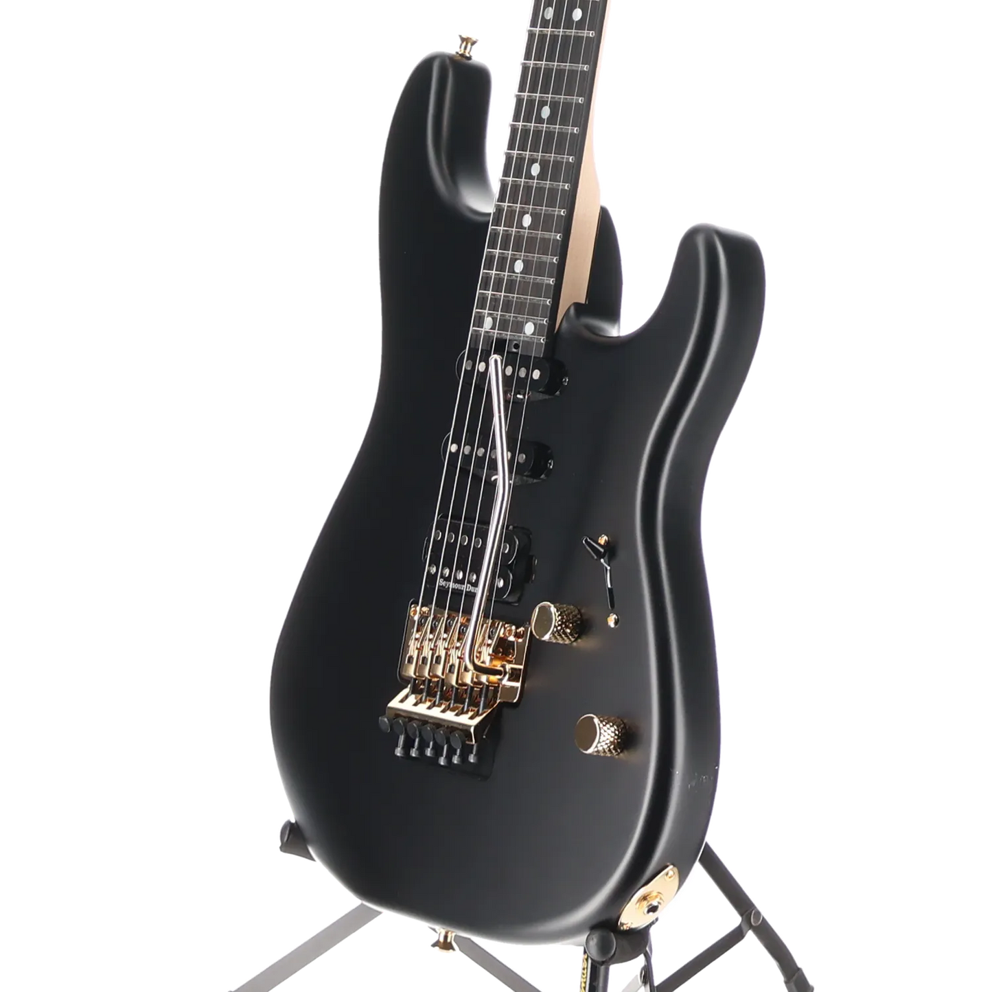 MJ San Dimas Style 1 HSS FR E, Ebony Fingerboard, Satin Black (BB5) (00645)